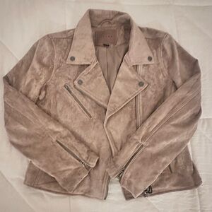 Blank NYC Soft Tan Suede Jacket